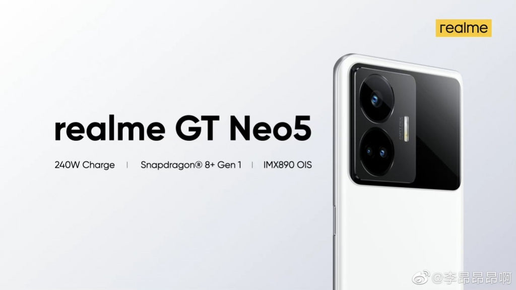 realme GT Neo 5: el primer móvil con carga ultrarrápida de 240 W ya tiene fecha